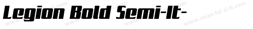 Legion Bold Semi-It字体转换